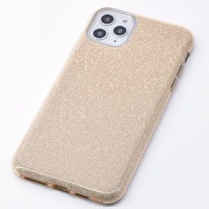 iPhone gold glittery case
